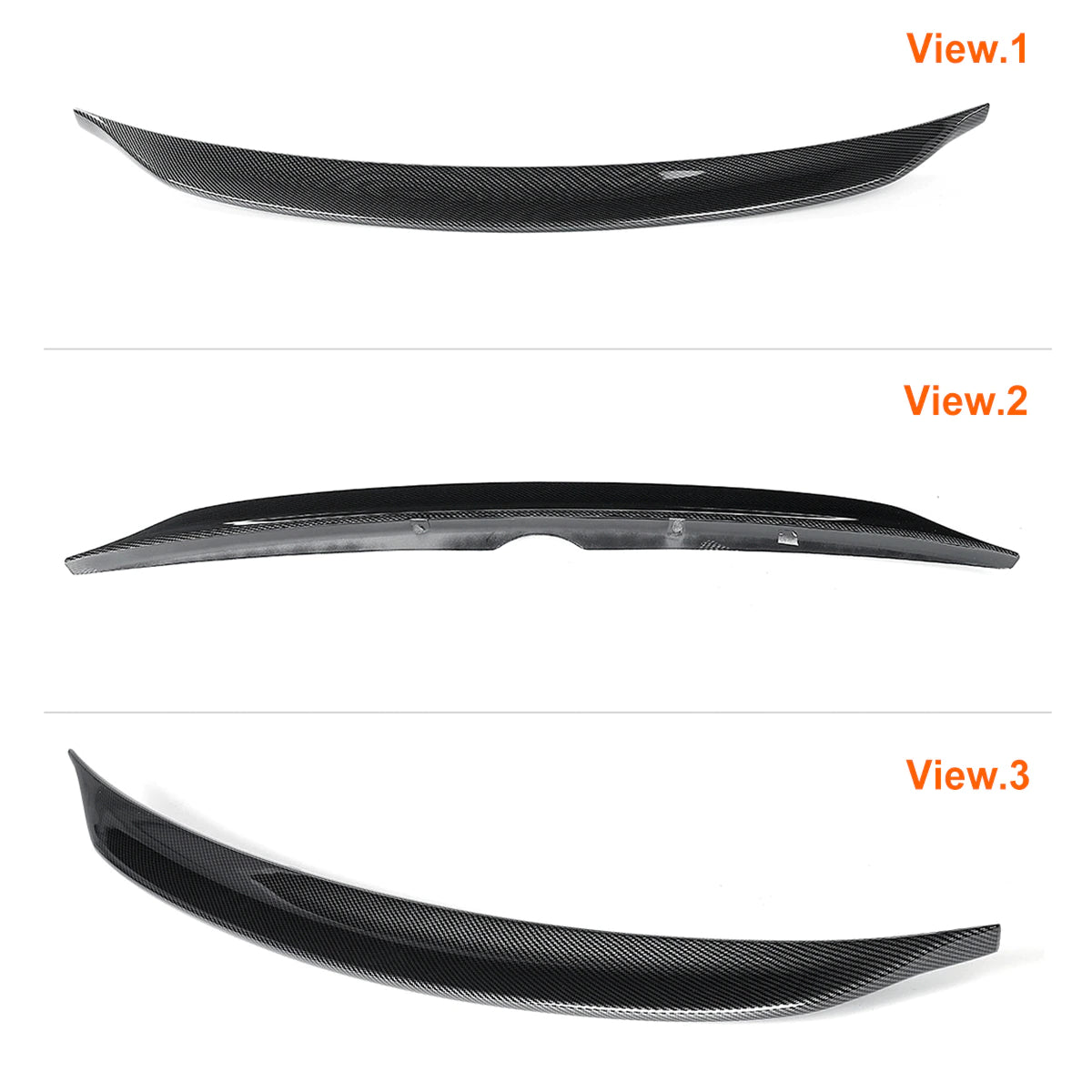 New Real Carbon Fiber High Kick Car Rear Trunk Racing Spoiler Wing Lip For Subaru WRX STI VA1 VA2 2015-2021